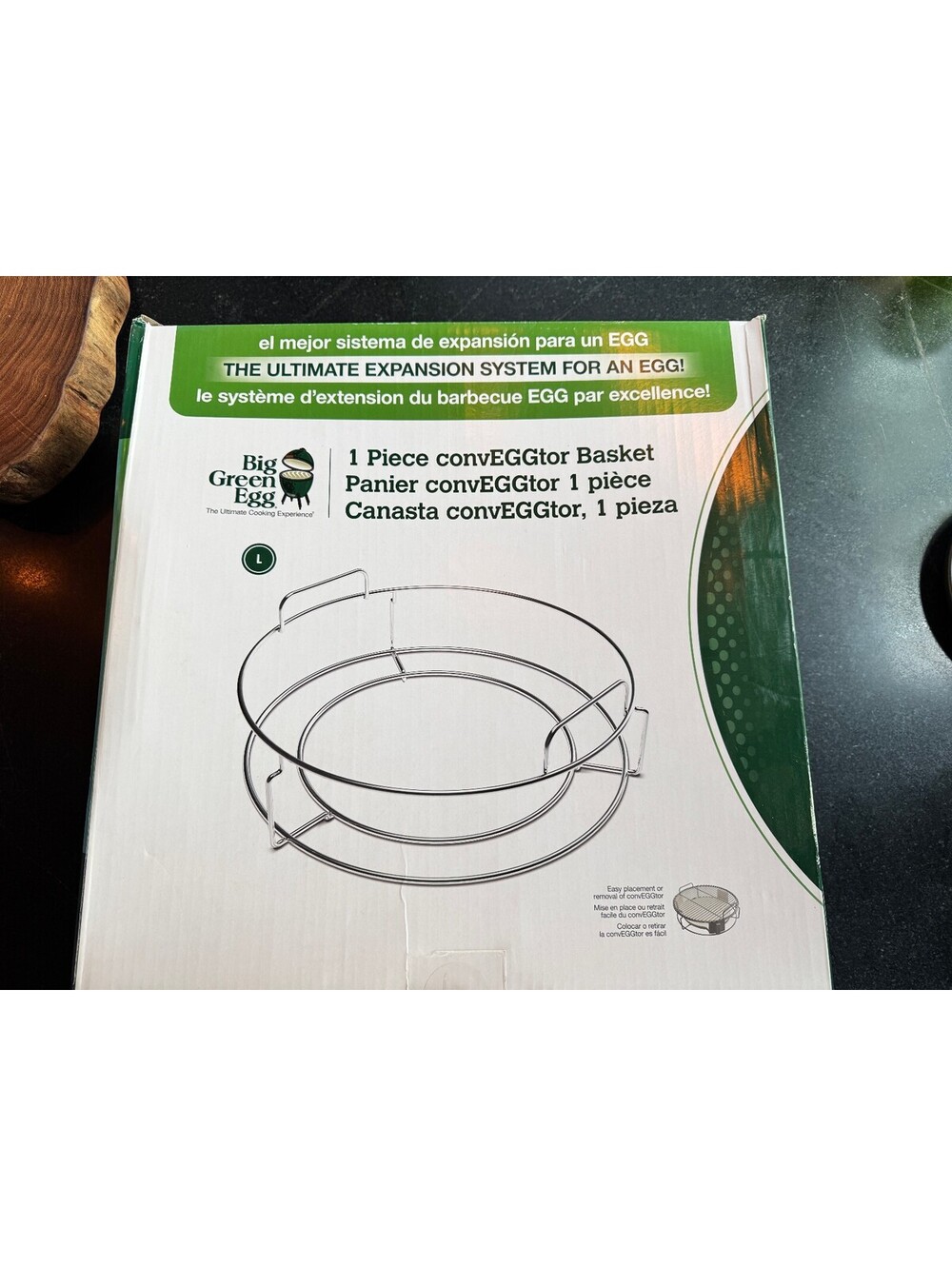 Brand New Big Green Egg 1-Piece convEGGtor Basket (Size Large)